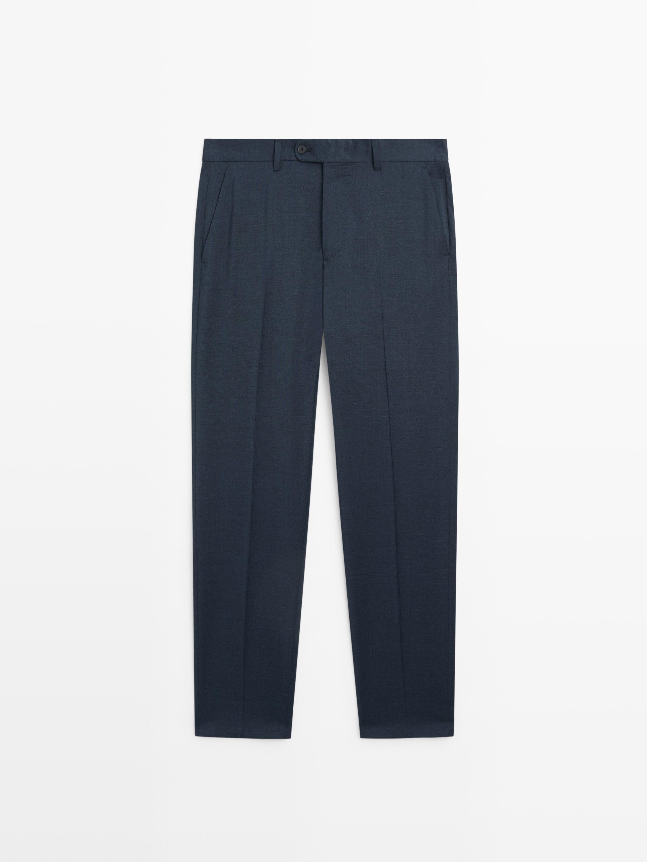 Pantalon de costume en laine froide